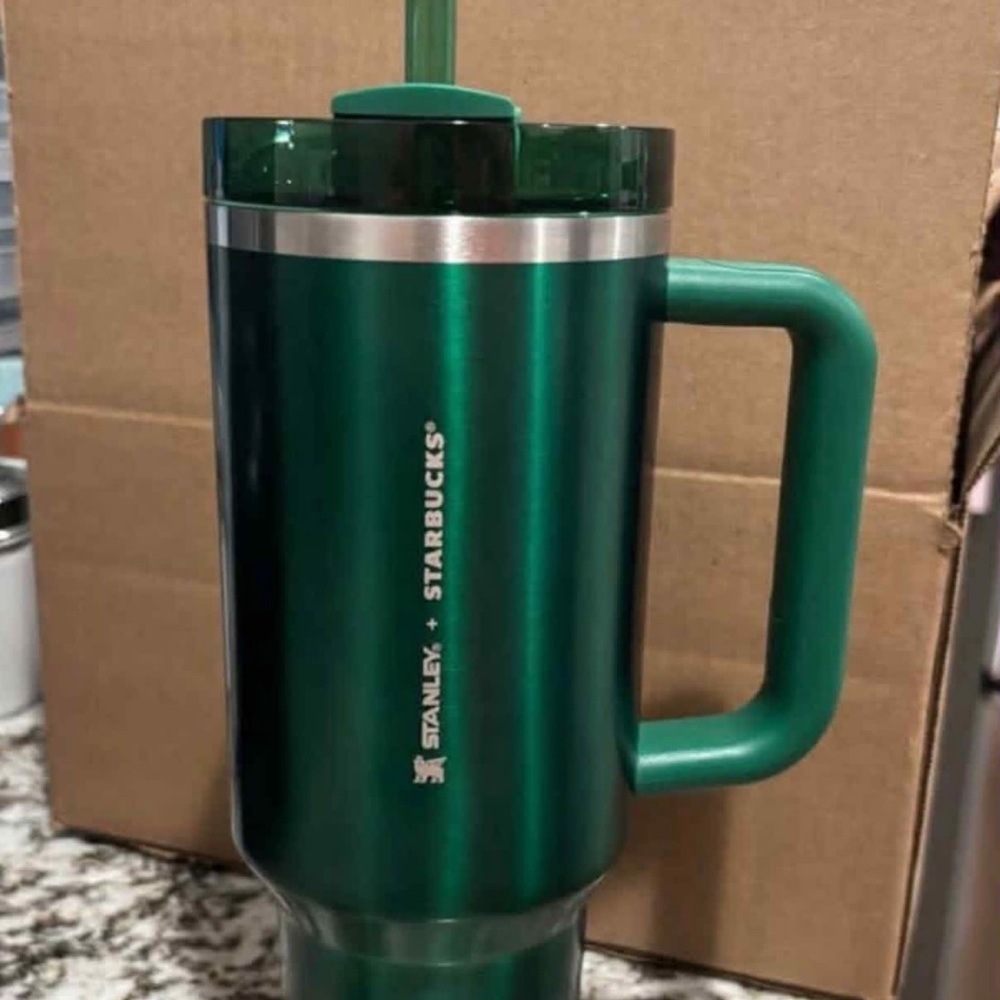 In Search Of this cup!! Starbucks Stanley Emerald Green Tumbler with Handle